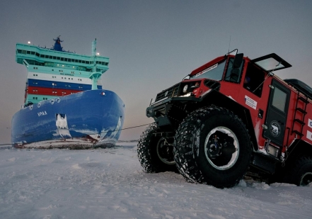 Атомный ледокол «Урал» посетили участники экспедиции «Россия 360»